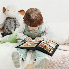 Popotop album interior shows 200 pockets for organized memories