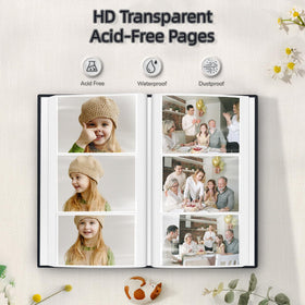 Popotop 300-horizontal-pockets hold 4x6 photos securely.