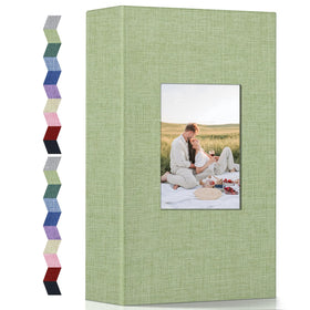 Popotop photo album with cover window showing customizable memory display