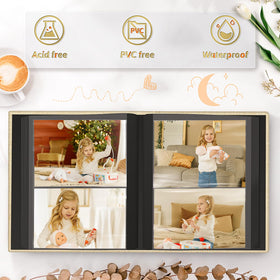 Linen hardcover adds premium feel and sturdy protection.