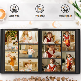 Popotop acid-free inner pages protect photos over time.