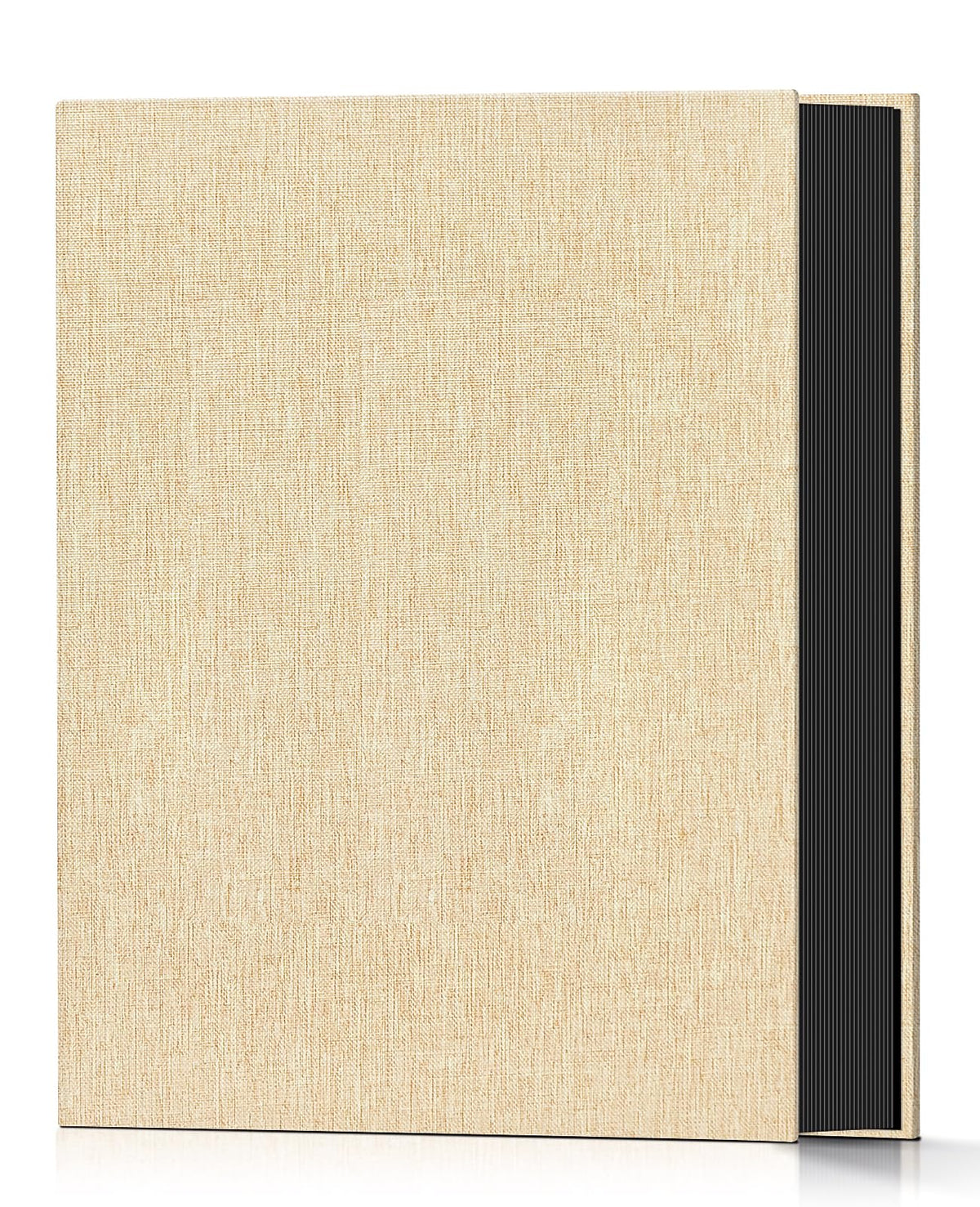 Popotop photo album cover with linen texture, elegant and gift-ready.