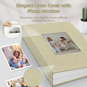 Popotop Photo Album cover window with insertable photo for personalized display