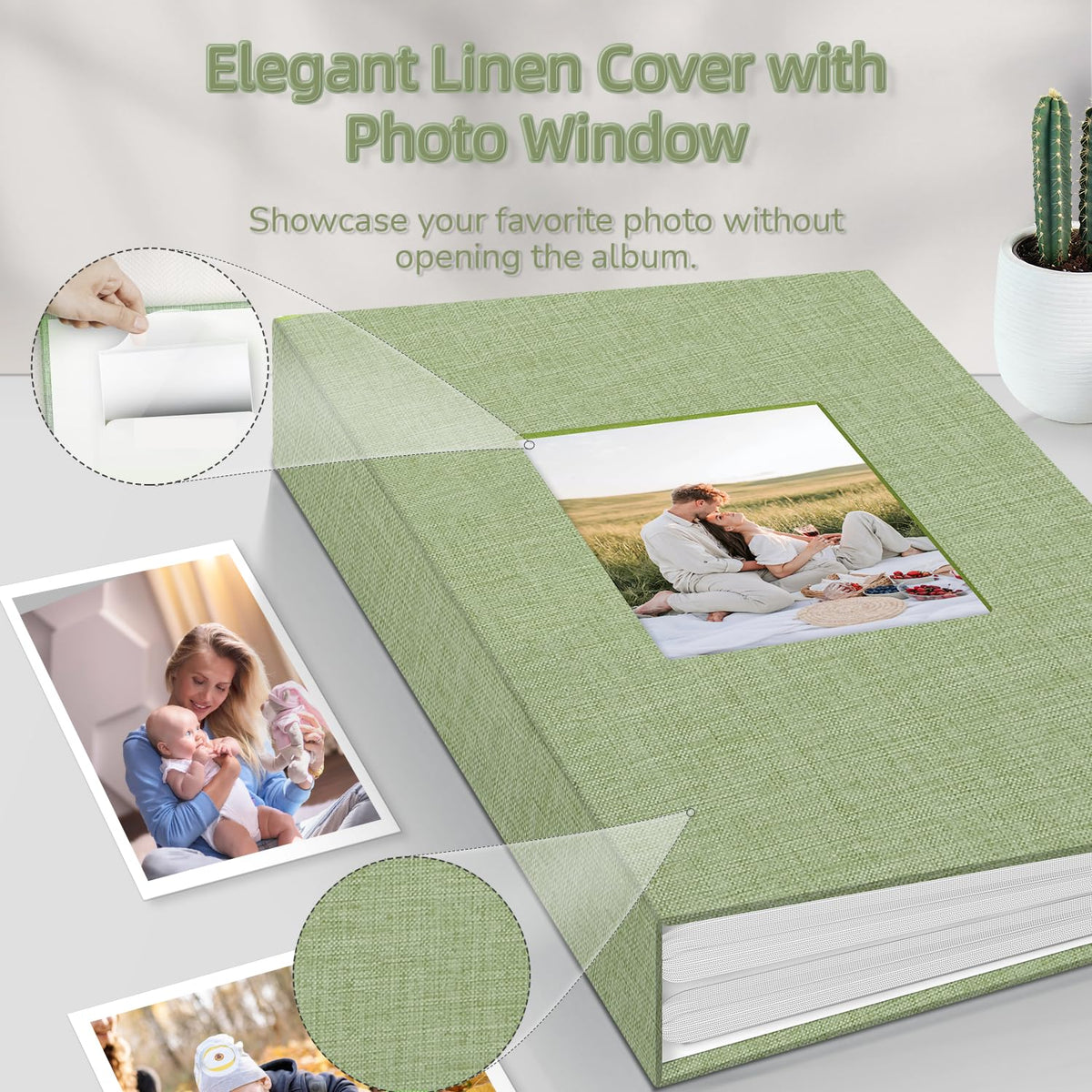 Popotop linen cover closeup highlighting premium finish