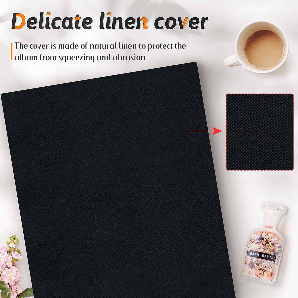 Popotop linen hardcover front adds refined gift-worthy look.