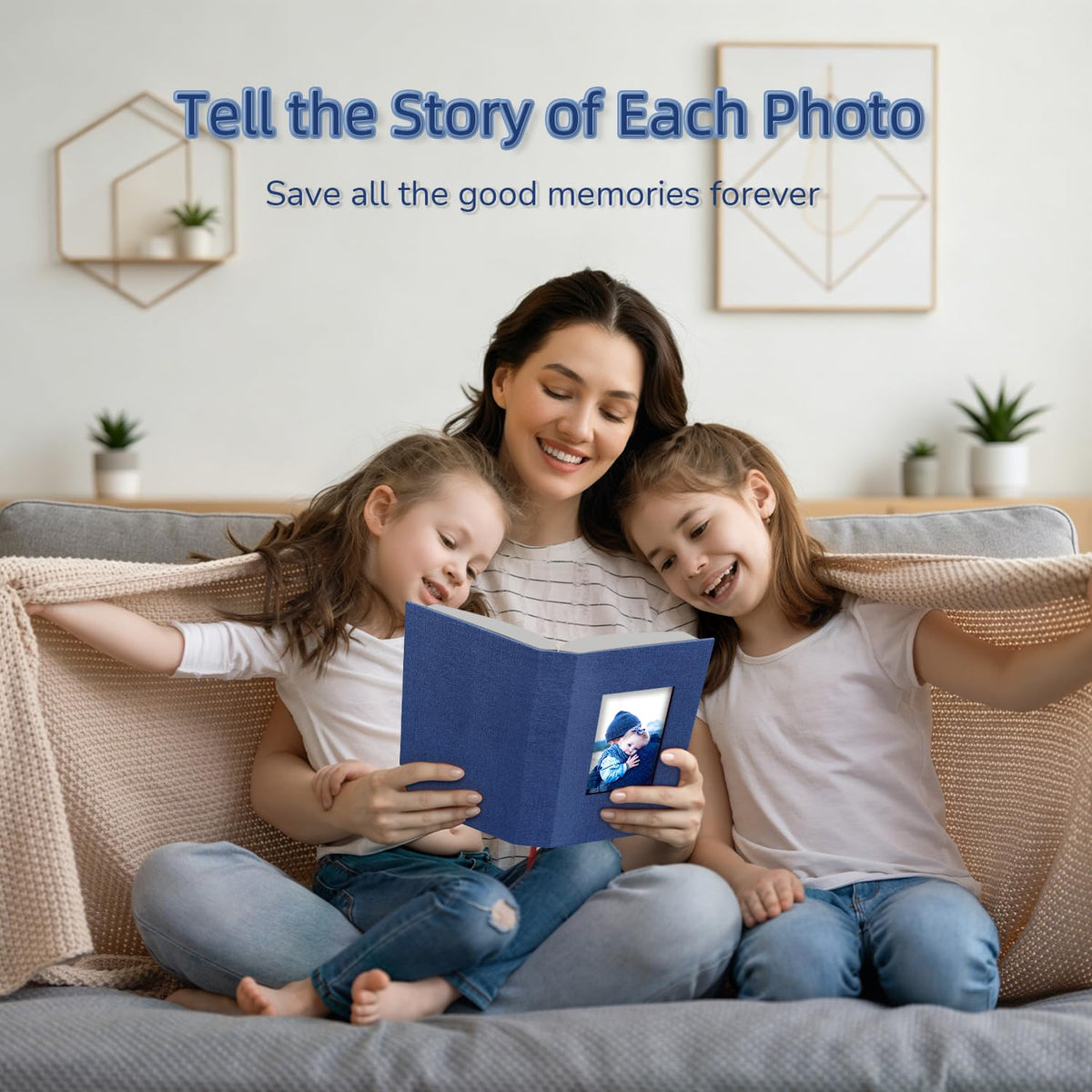 Popotop Photo Album open layout ready for easy browsing and arranging memories.
