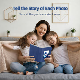Popotop Photo Album open layout ready for easy browsing and arranging memories.