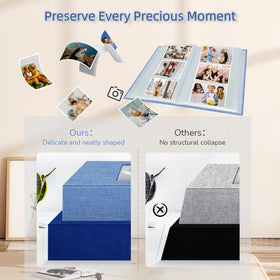 Popotop album dimensions 13x7.5x2.3 inches for shelves and tables.