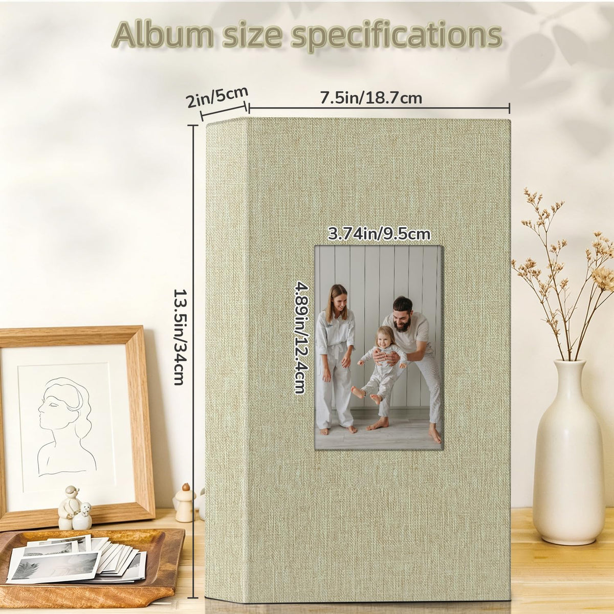 Popotop album spread featuring three photos per page for organized storytelling
