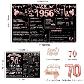 PopularLdo 70th birthday banner creates a festive focal point