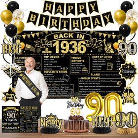 PopularLdo 90th birthday banner for a timeless celebration