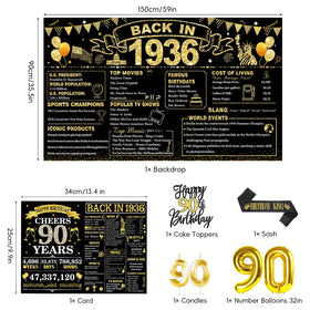 PopularLdo 90th birthday sash adds a stylish, dignified celebration touch