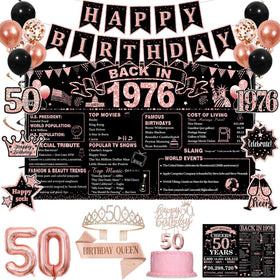 PopularLdo back in 1976 backdrop for stylish 50th birthday photos.