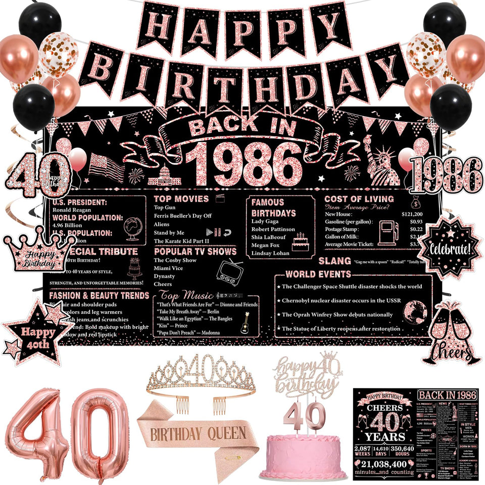 PopularLdo Back in 1986 banner for nostalgic party visuals.