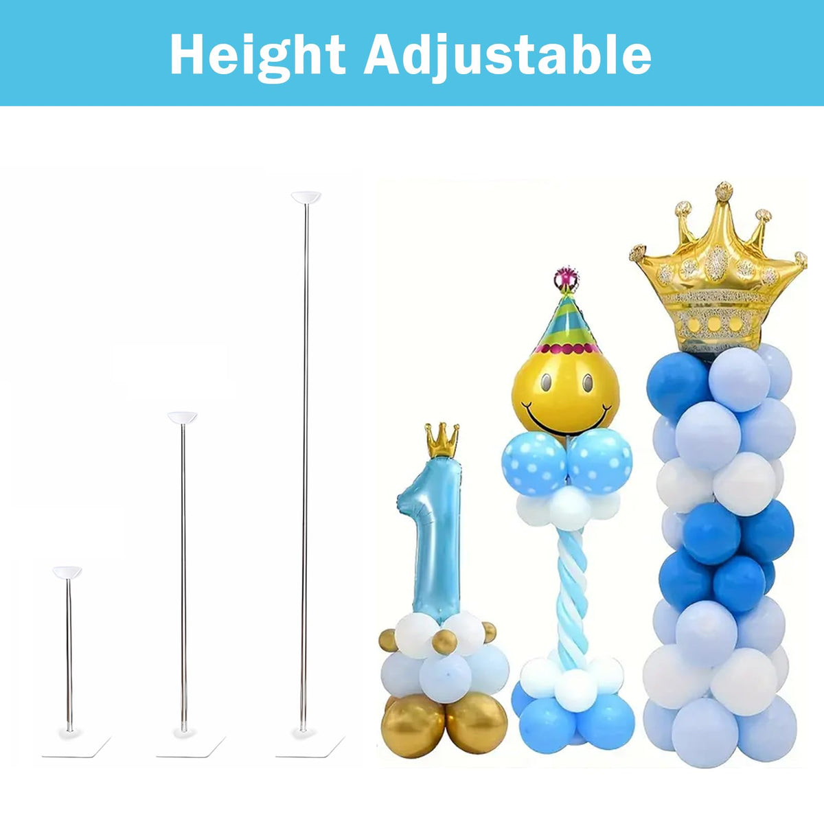 PopularLdo stand bases with PVC water bags ensure stable display.