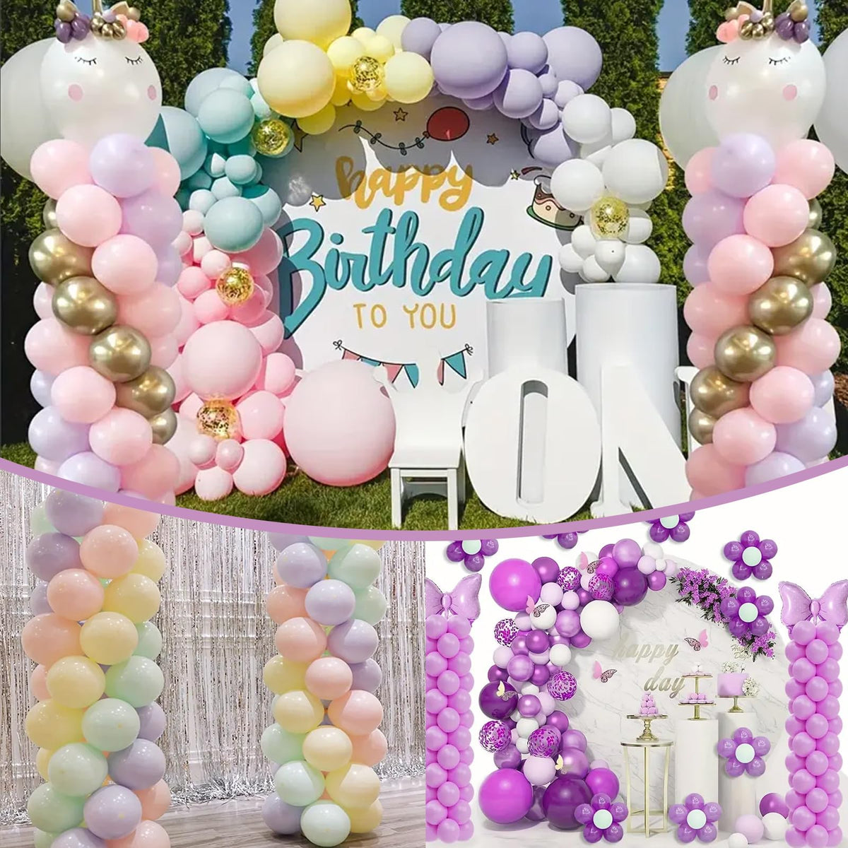 PopularLdo durable stainless steel stands support reusable party decor.