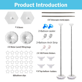 PopularLdo top balloon holders align clusters for a polished look.