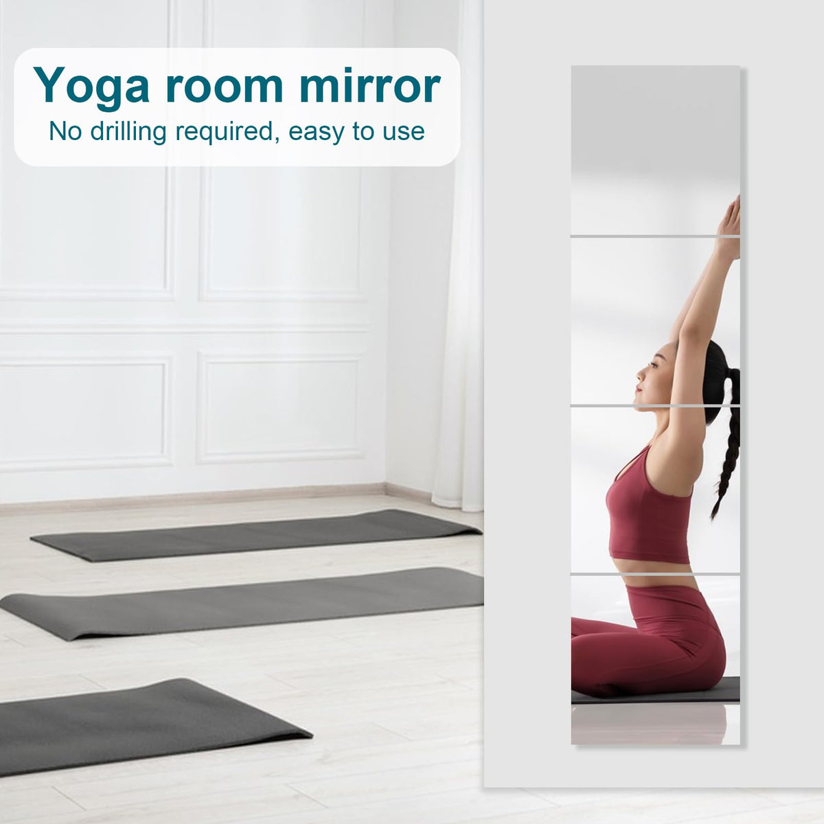 PopularLdo multi-use mirror tiles suit bedrooms and bathrooms with style.