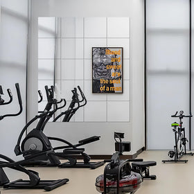 PopularLdo home gym mirrors help visualize workouts with clean reflections.