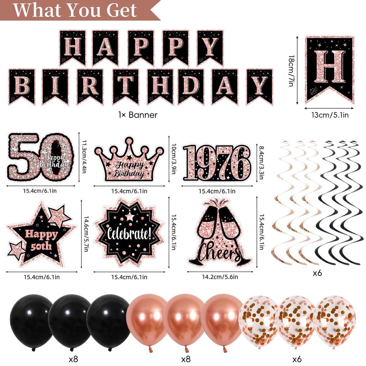 PopularLdo rose gold satin sash for elegant 50th birthday styling.