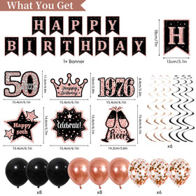 PopularLdo rose gold satin sash for elegant 50th birthday styling.