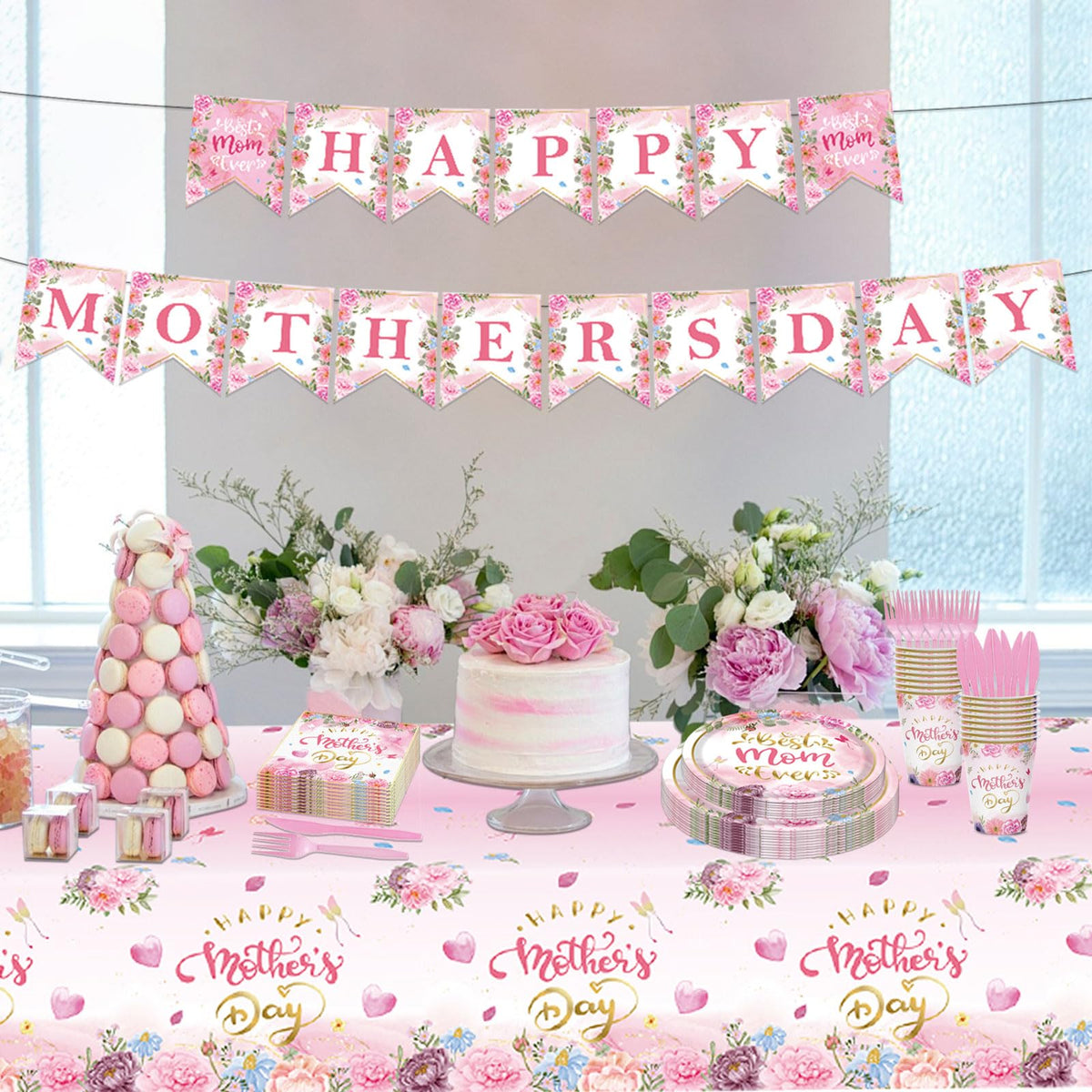 Poqirzan Mother’s Day napkins add color and simplify cleanup