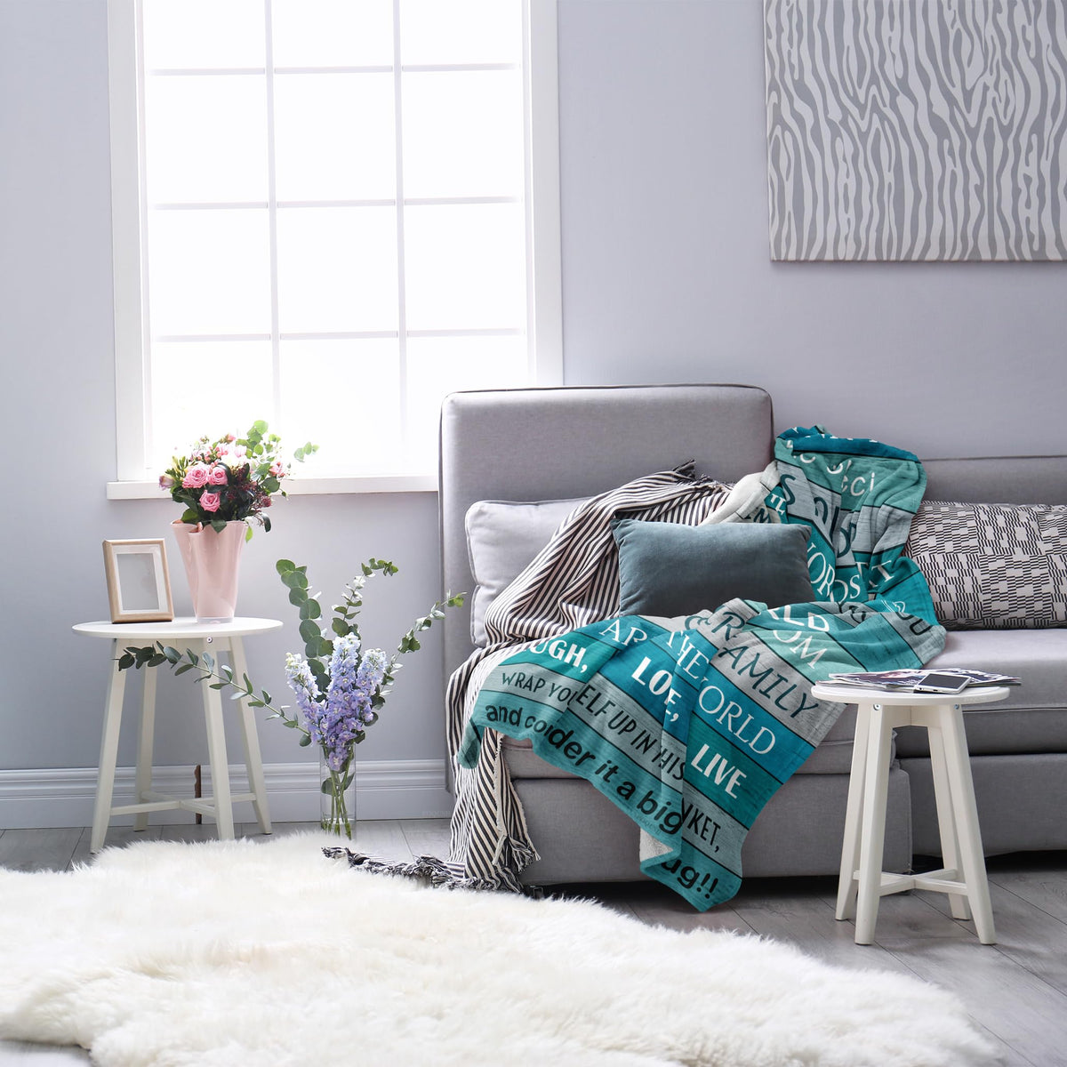 POQUSH premium fabric closeup showing soft microfiber texture