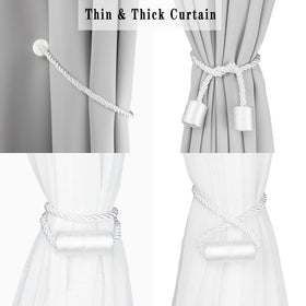 Porlau 6-pack curtain tiebacks provide stylish organization for windows
