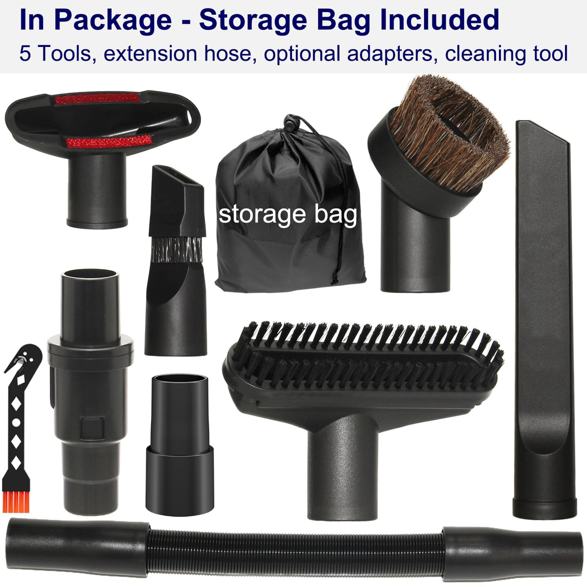 Portek car detailing kit contents for interior cleaning and spot care.