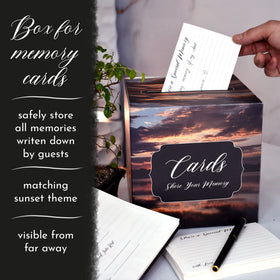 Portiche 60 memory cards for personal tributes and messages.