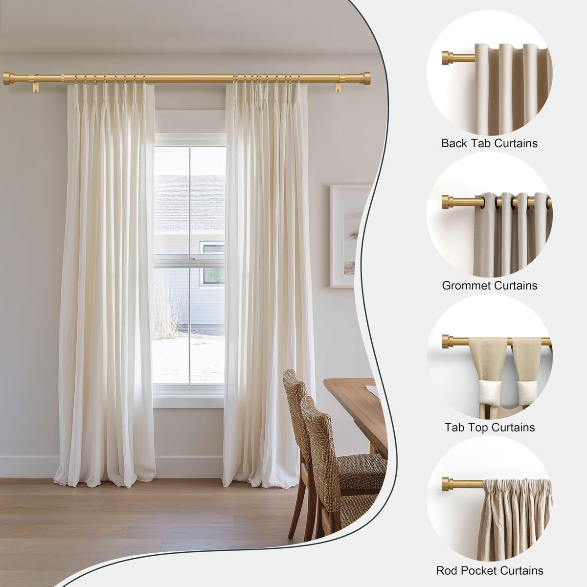 PORTRES Gold telescoping extension for precise window fit