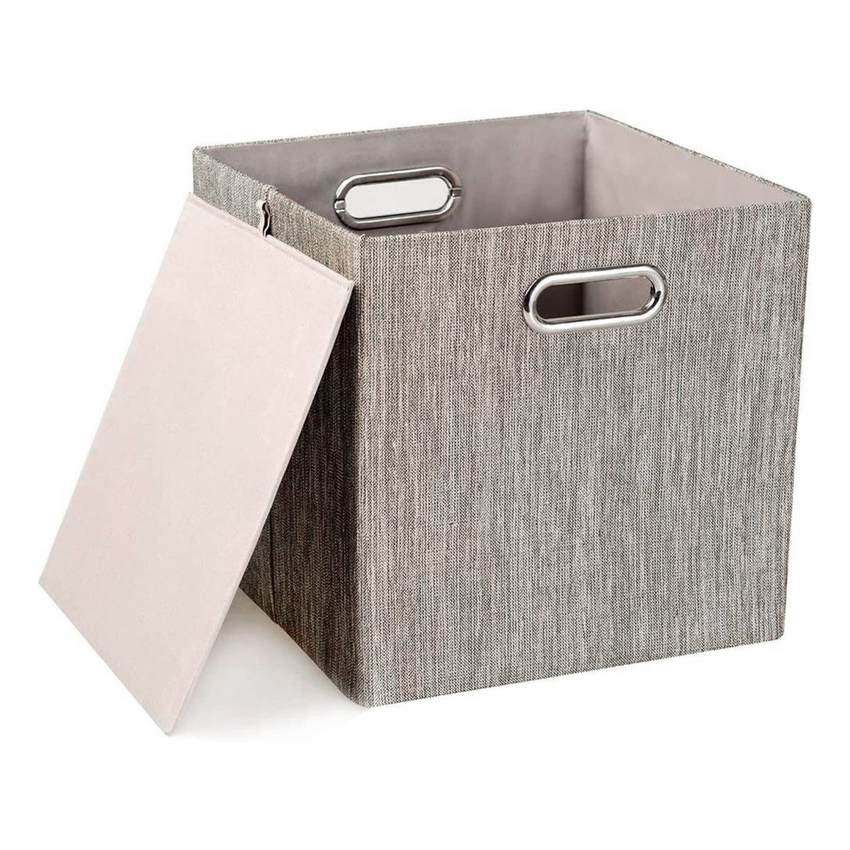 Posprica storage cubes in coffee, side view highlighting depth and color