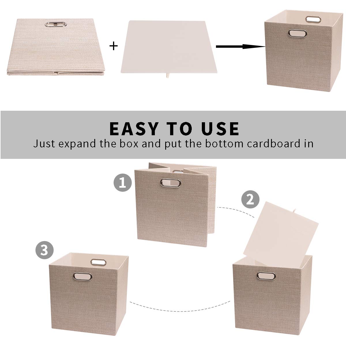 Posprica foldable storage bin with thick weave, soft touch for stylish toy storage.