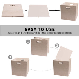 Posprica foldable storage bin with thick weave, soft touch for stylish toy storage.