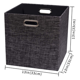 Posprica bins with inserted cardboard support stay upright even when filled.