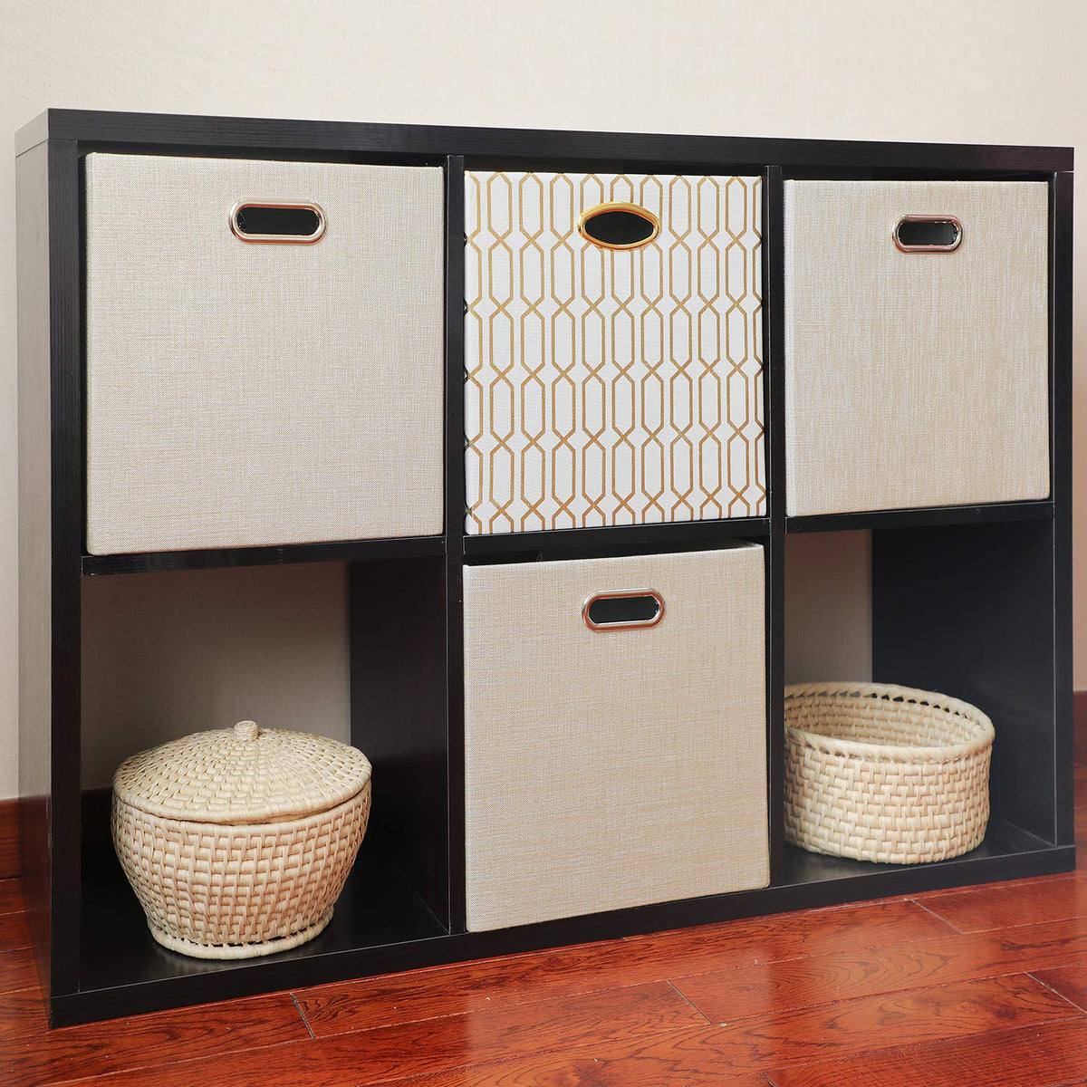 Posprica odor-free materials bin in beige, safe for baby rooms.
