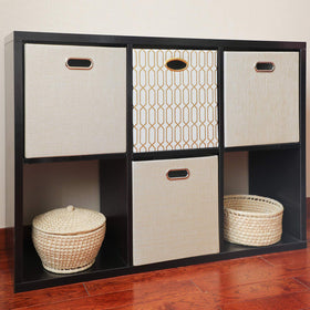 Posprica odor-free materials bin in beige, safe for baby rooms.