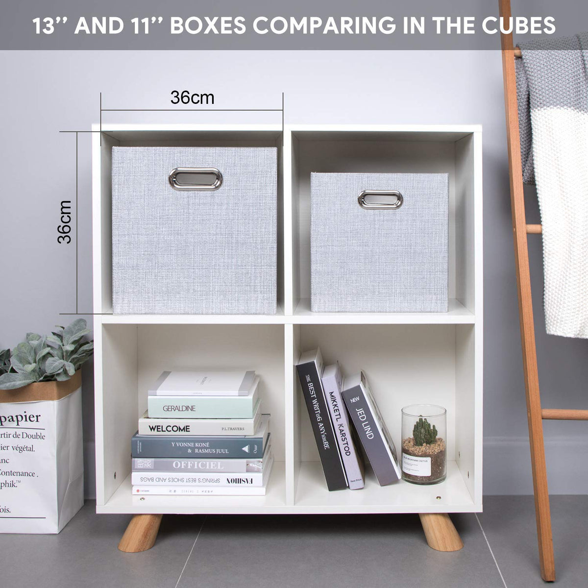 Posprica set of 4 collapsible storage cubes for versatile home organization.