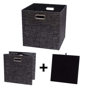 Posprica thick fabric with a subtle shimmer enhances shelf aesthetics.