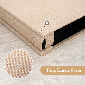 Potricher linen cover material combines durability with classic style.