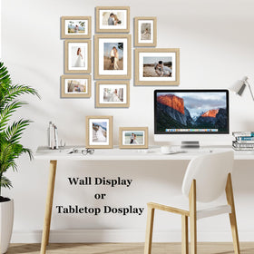 Povrgive wall gallery setup showing a coordinated display of frames
