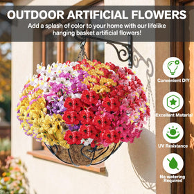 Powbrace front yard border display enhancing curb appeal with durable blooms