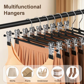 POZEAN 360-degree clip detail highlights adjustable width for different garments.