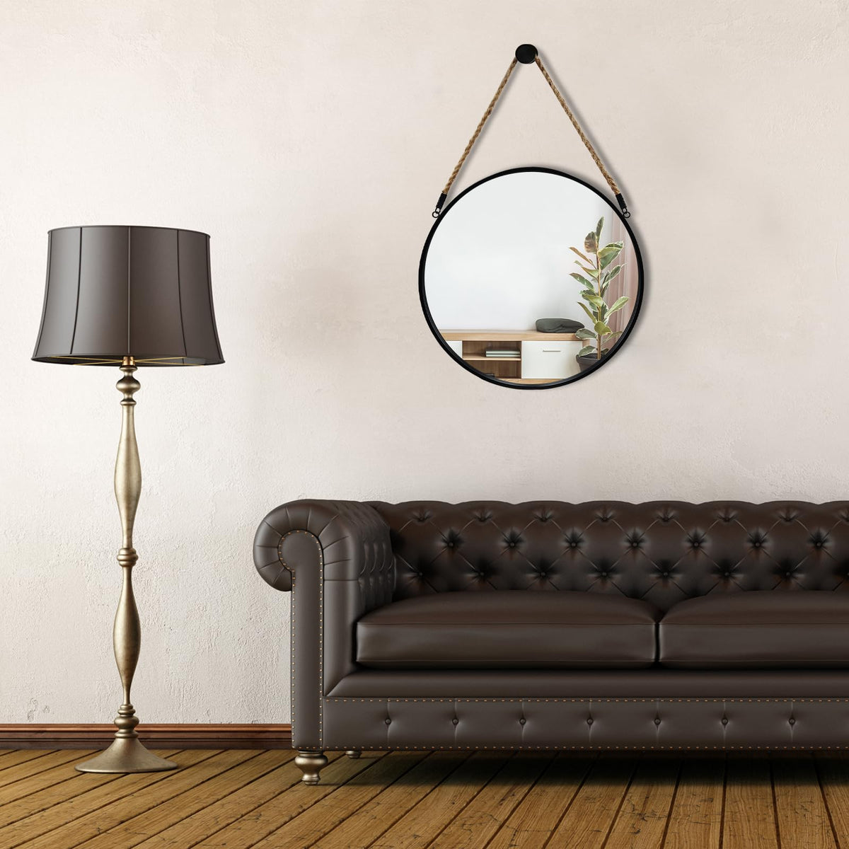 POZINO Round Mirror delivers true reflections with HD imaging.