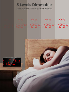 PPLEE dual alarms to schedule weekday and weekend wakeups