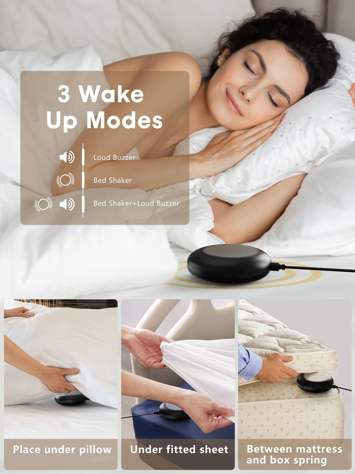 PPLEE dual alarms with snooze for separate schedules and flexibility.