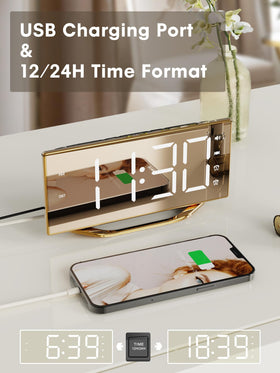 PPLEE USB charging port keeps your phone powered overnight.