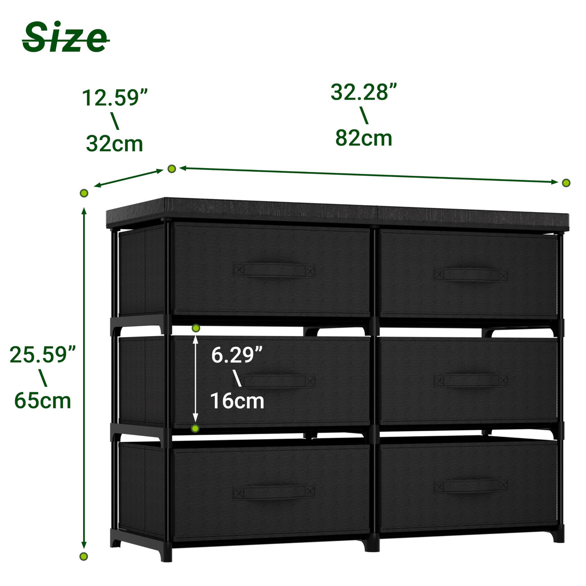 PPN dresser sturdy metal frame supports daily use