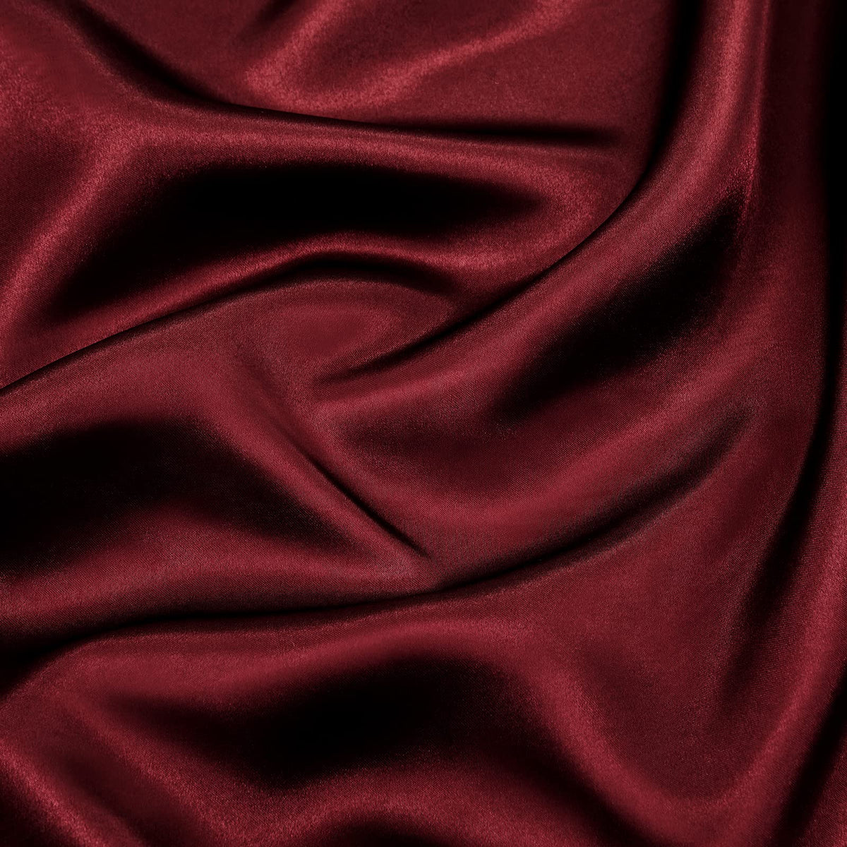 P Pothuiny satin fabric close-up shows silky texture and shine