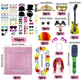 PPXMEEUDC photo booth funny glasses for playful group portraits